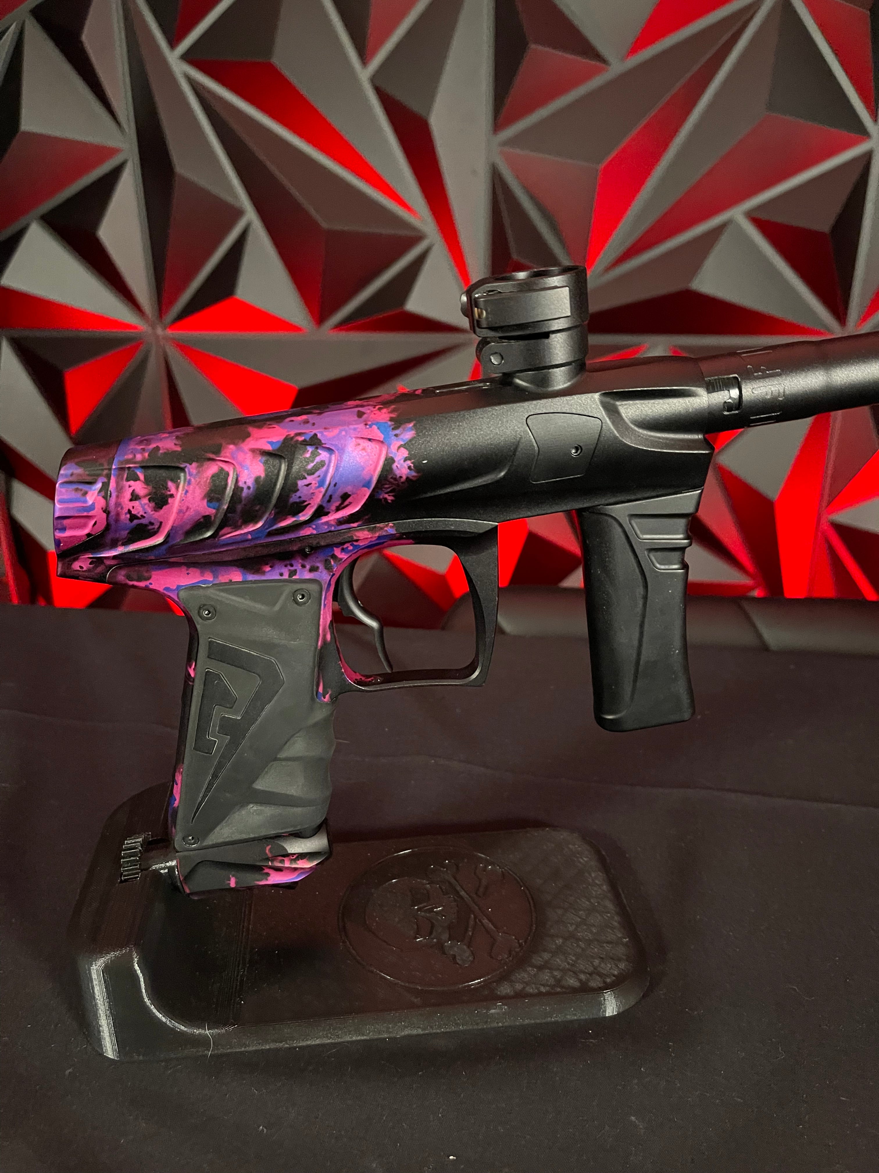 Used Field One Force Paintball Gun Acid Wash Pink W Deuce Trigger