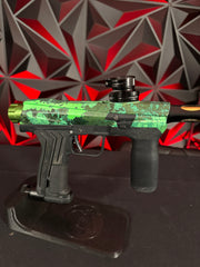 Planet Eclipse Emek 100 Paintball Gun w/ Custom Green Body w/Matching Spire IR2, Aftermarket trigger, Shaft FR Barrel,
