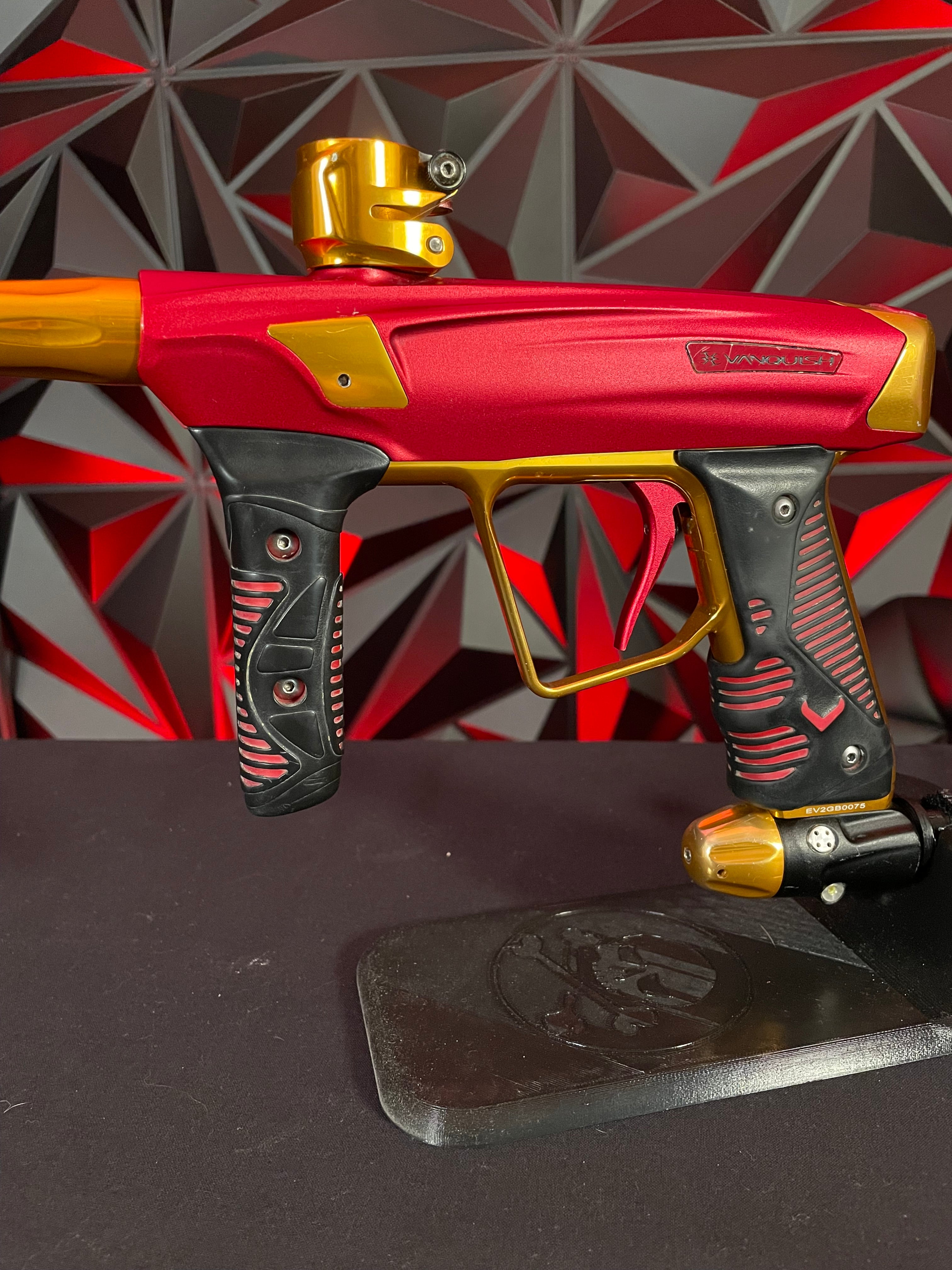 Used Empire Vanquish GT Paintball Gun - Red/Gold