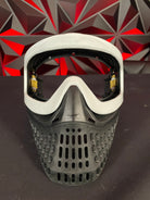 Used JT ProflexX Paintball Mask - Black/White w/ Chin Strap