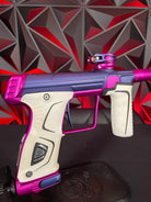 Used Planet Eclipse 170r Paintball Gun - Blue/Purple w/ Infamous Deuce Trigger & White Grip Kit