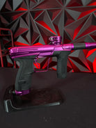 Used Infamous/Planet Eclipse CS2 Paintball Gun - Purple w/Infamous Deuce Trigger and 3 FL Backs