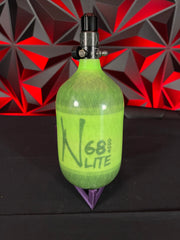 Used Ninja Lite 68/4500 Paintball Tank - Lime