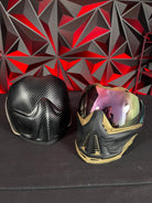 Used Push Unite Paintball Mask - Black/Gold w/Carbon Hard Case