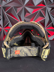 Used Push Unite Paintball Mask - Black/Gold w/Carbon Hard Case