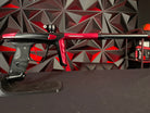 Used DLX Luxe X Paintball Gun - Dust Black / Gloss Red w/ Infamous Deuce Trigger