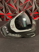 Used HK Army KLR Paintball Mask - Black/Grey w/ Silver Lens & Pro Pad