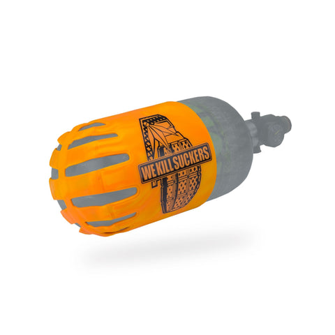 BNKR Bunker Kings Knuckle Butt Paintball Tank Cover - WKS Grenade - Orange
