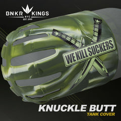 BNKR Bunker Kings Knuckle Butt Paintball Tank Cover - WKS Knife - Camo