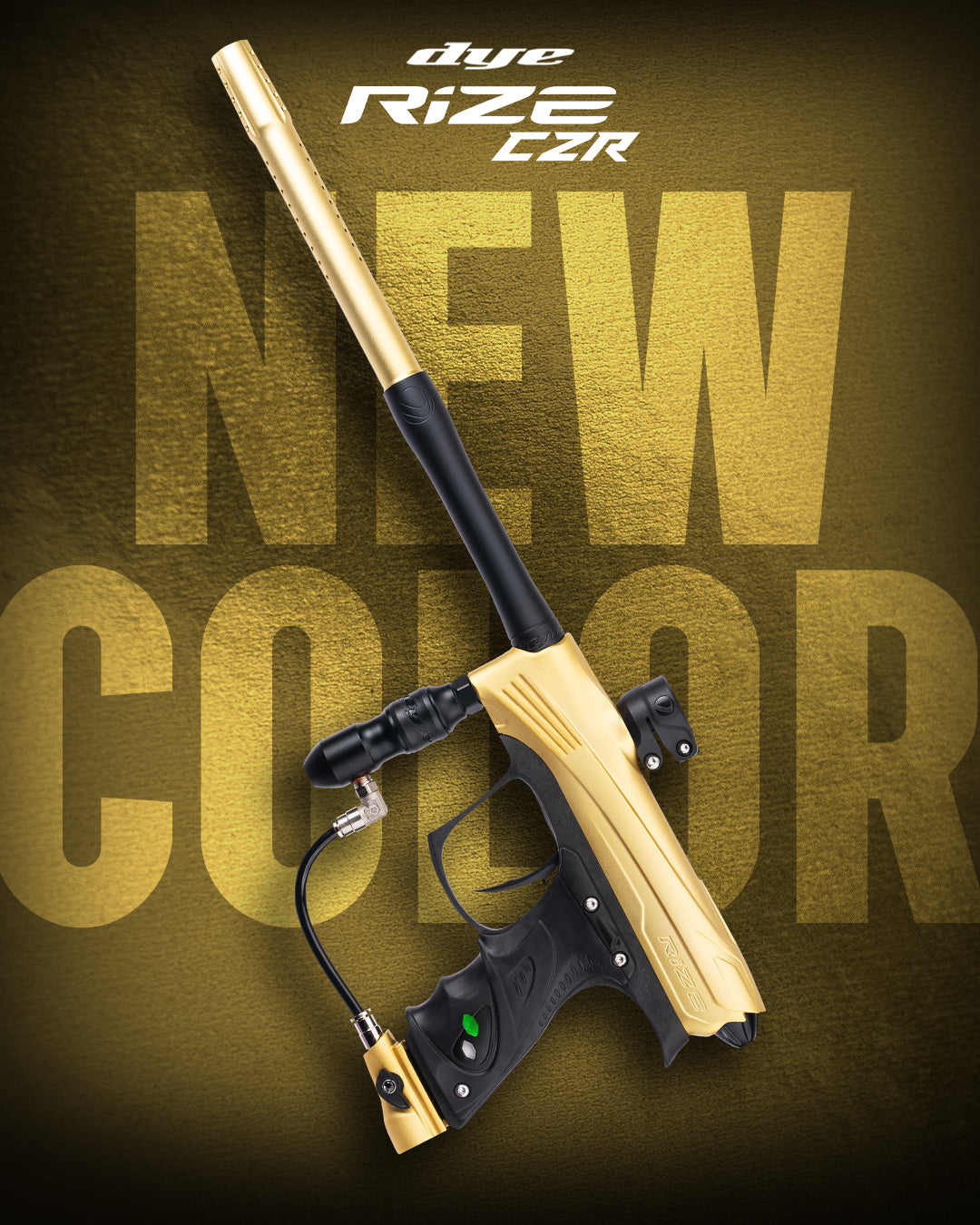 Dye CZR Electronic Paintball Gun - Gold