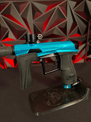 Used Planet Eclipse Geo 4 Paintball Gun - Teal/Black w/Infamous Deuce Trigger & 3 FL Backs