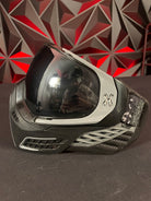 Used HK Army KLR Paintball Mask - Black/Grey w/ Silver Lens & Pro Pad