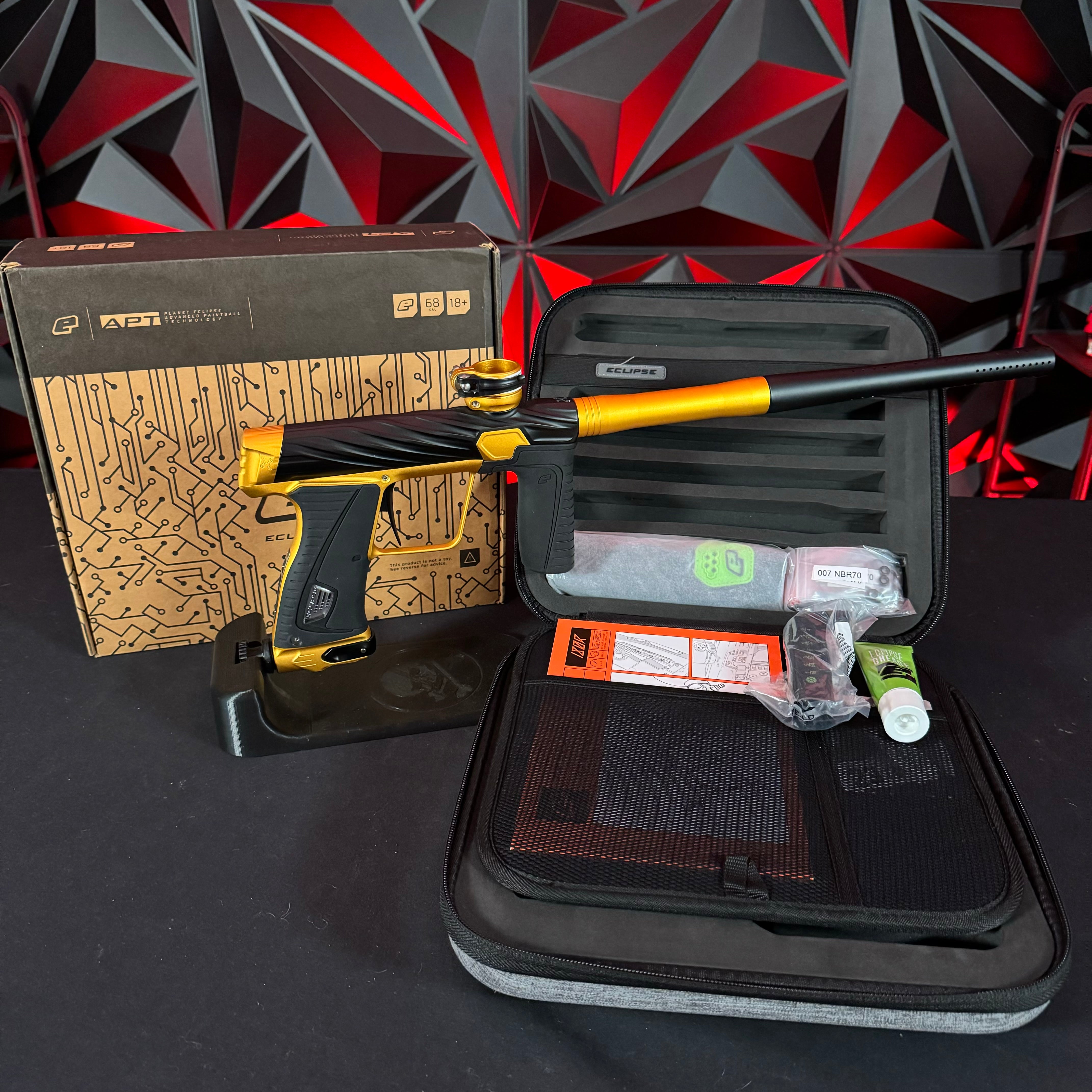 UNITY 光学機器 ゴールド/ブラック Used Planet Eclipse/HK Army Orbit Gtek 180R Paintball Gun - Black/Gold