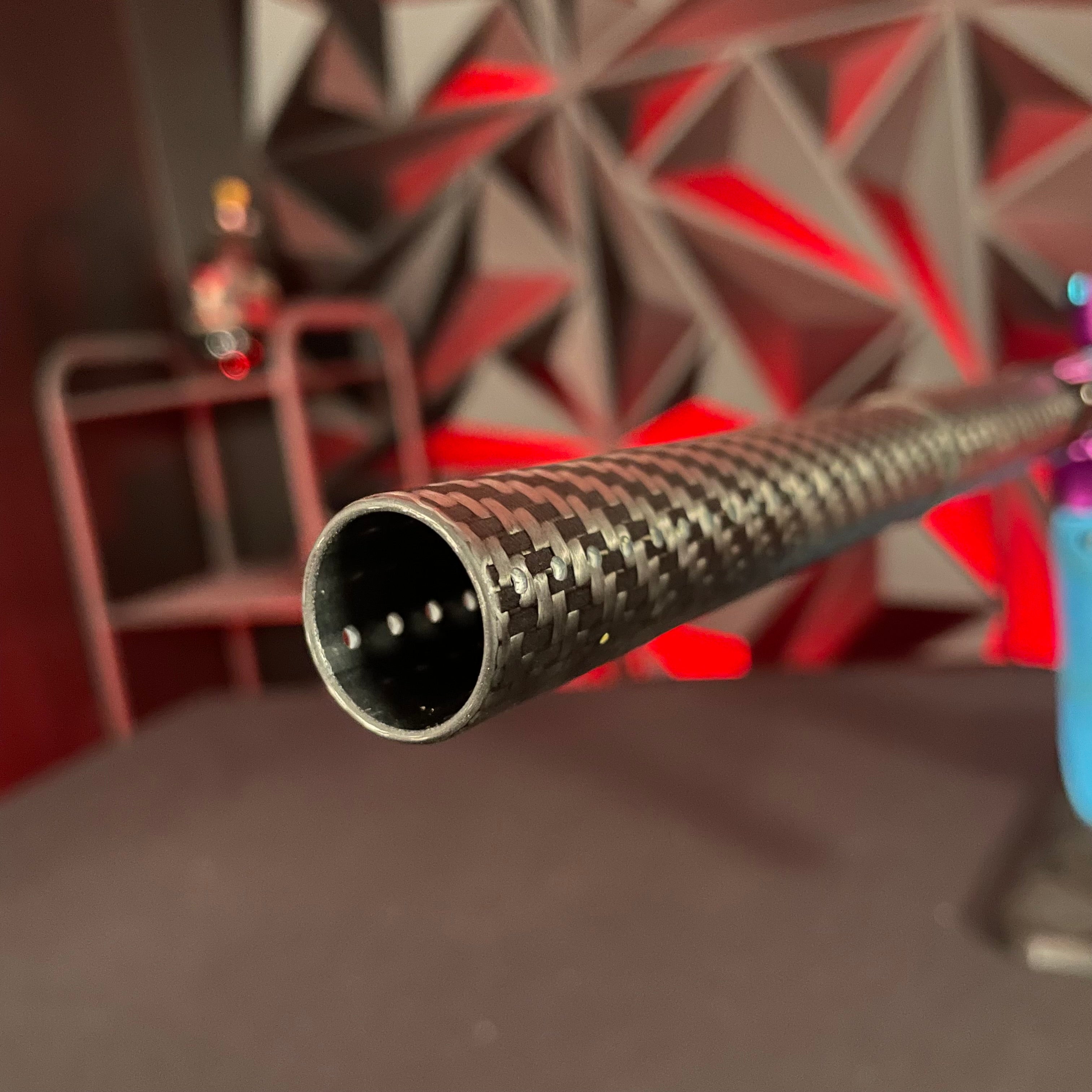 Used Planet Eclipse LV1.6 Paintball Gun - Teal/Purple w/Blue Grip Kit