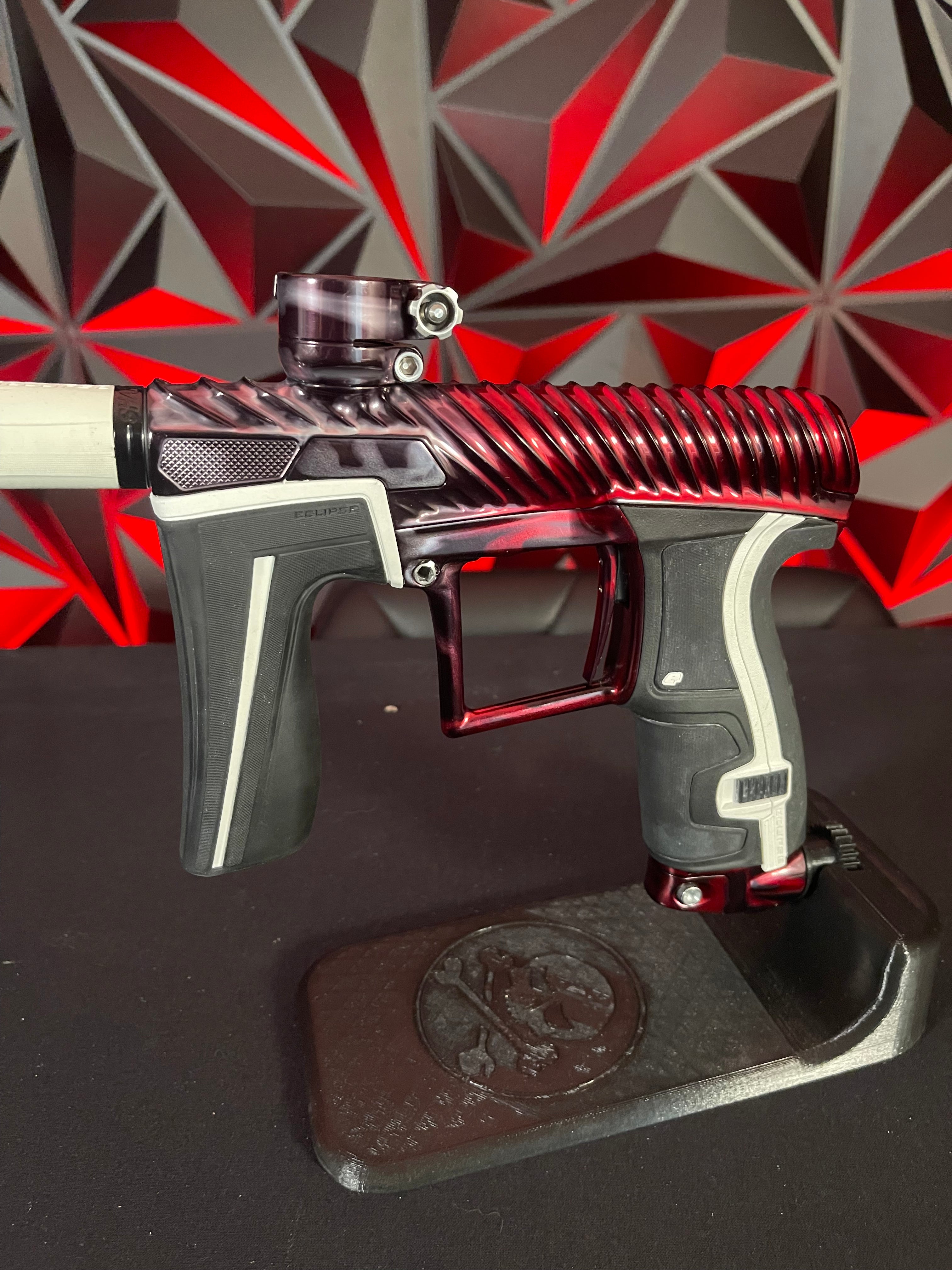 Used Eclipse Geo 4 Twister Paintball Gun Red/Grey Acid Wash