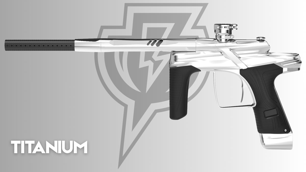 MacDev Cyborg X Paintball Marker - Titanium (Gloss Silver) *PRE-ORDER*
