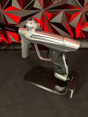 Used DLX Luxe X Paintball Gun - Dust Silver w/ Black Freak XL Barrel