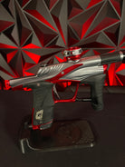 Used Planet Eclipse LV1.6 Paintball Gun - Teahupo Silver/Red w/Deuce Trigger, SSC Bolt, SSC Spare Parts Kit