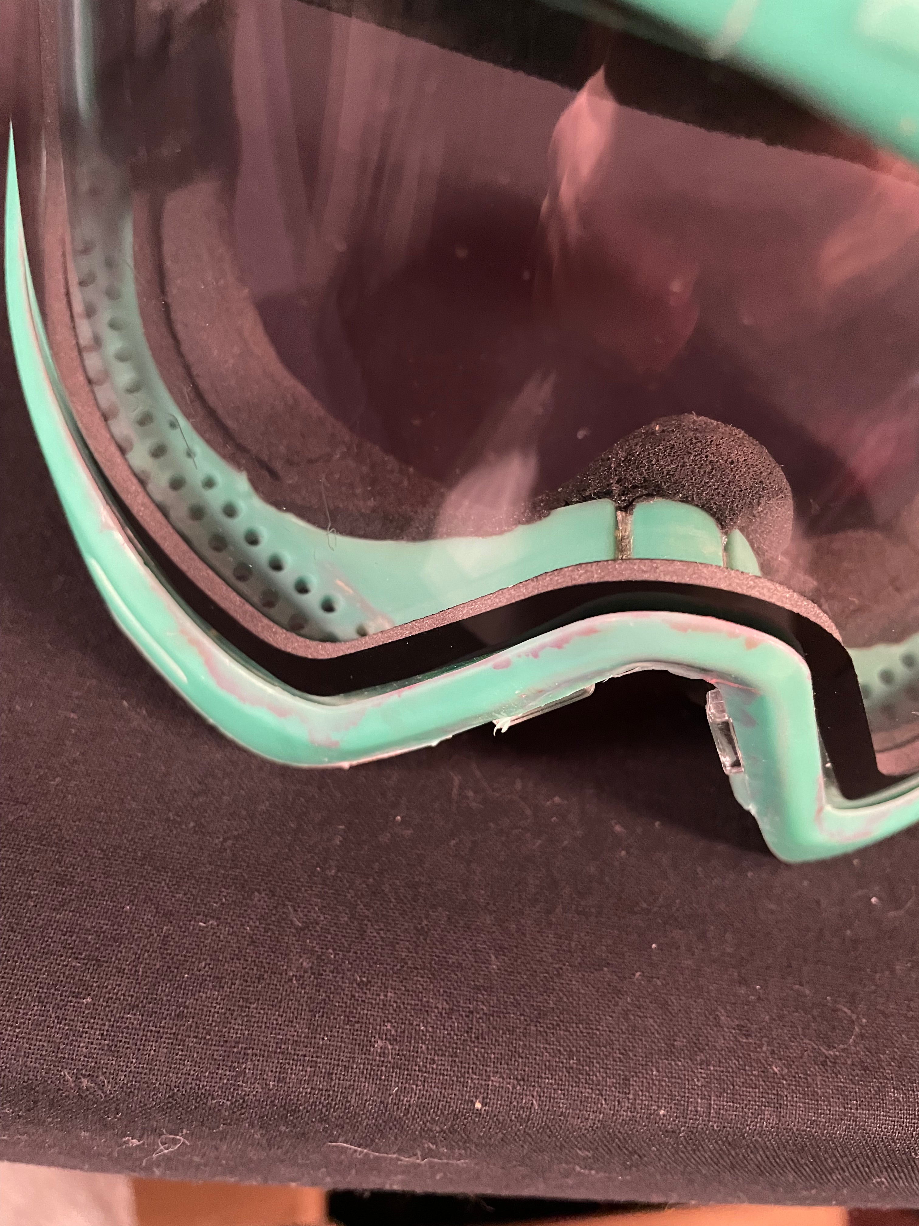 Used JT Proflex Paintball Mask Frame - Teal w/ Clear Lens