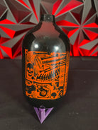 Used Infamous 68/4500 Bones Paintball Tank - BOTTLE ONLY - Black/Orange