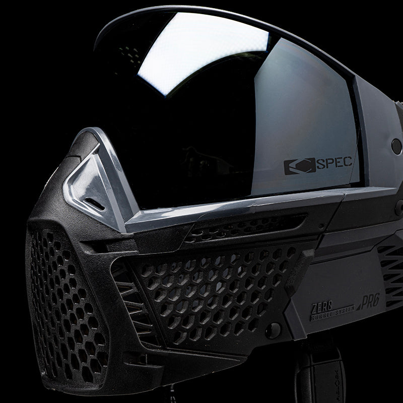 Carbon ZERO Pro Paintball Mask - Less Coverage - Graphite