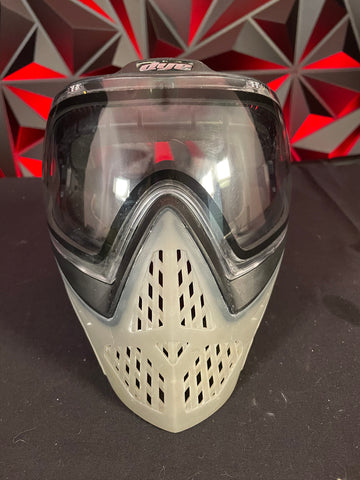 Used Dye i5 Paintball Mask - Black/Clear w/Clear & Yellow Lens