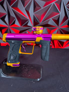 Used Planet Eclipse Gtek 170r Paintball Gun - Purple/Orange w/Infamous Deuce Trigger