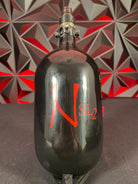 Used Ninja SL2 68/4500 Paintball Tank - Black/Red w/ ProV2 Regulator & Infamous Tank Case