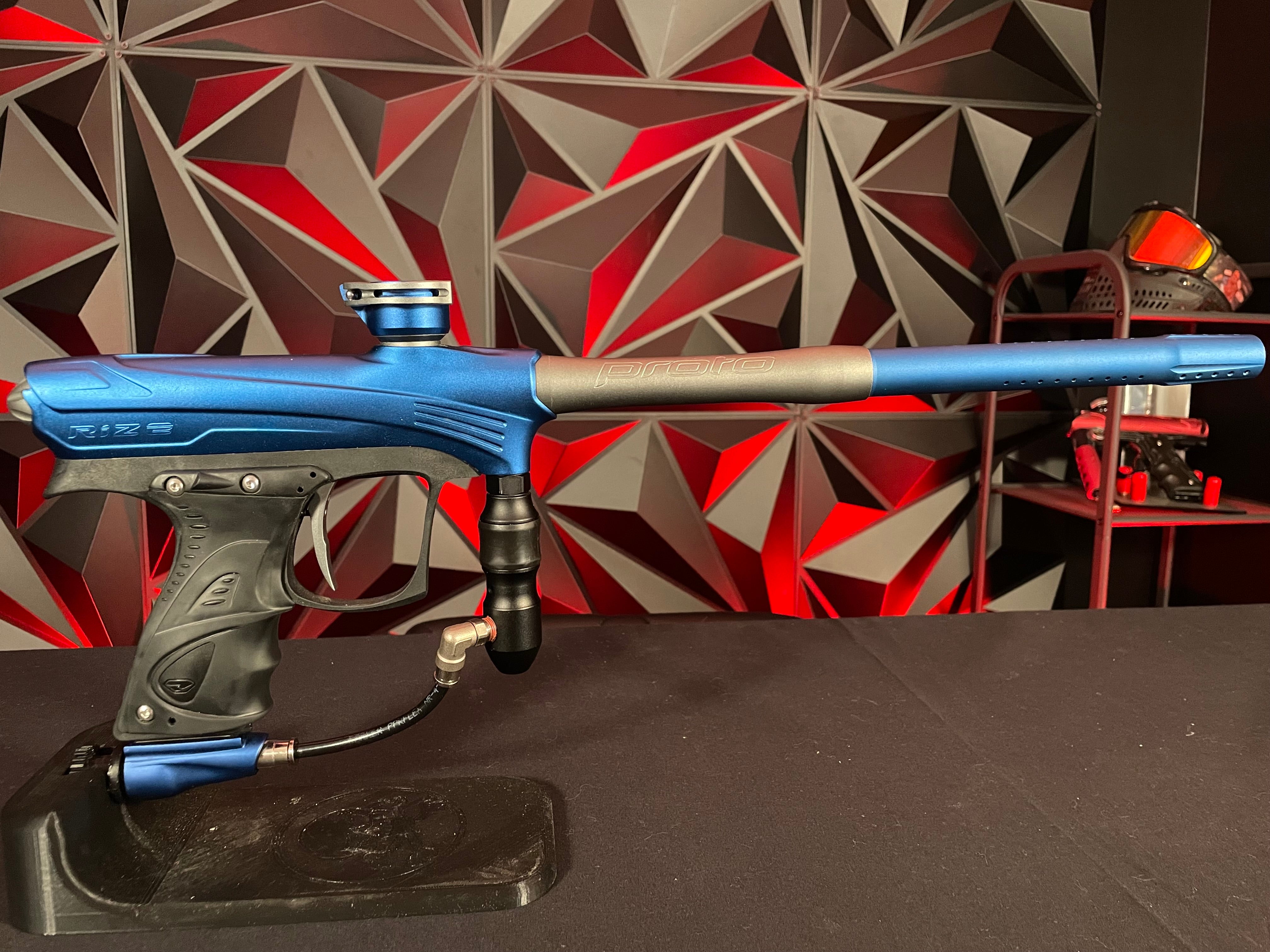 Used Dye Maxed Rize Paintball Gun - Blue/Pewter