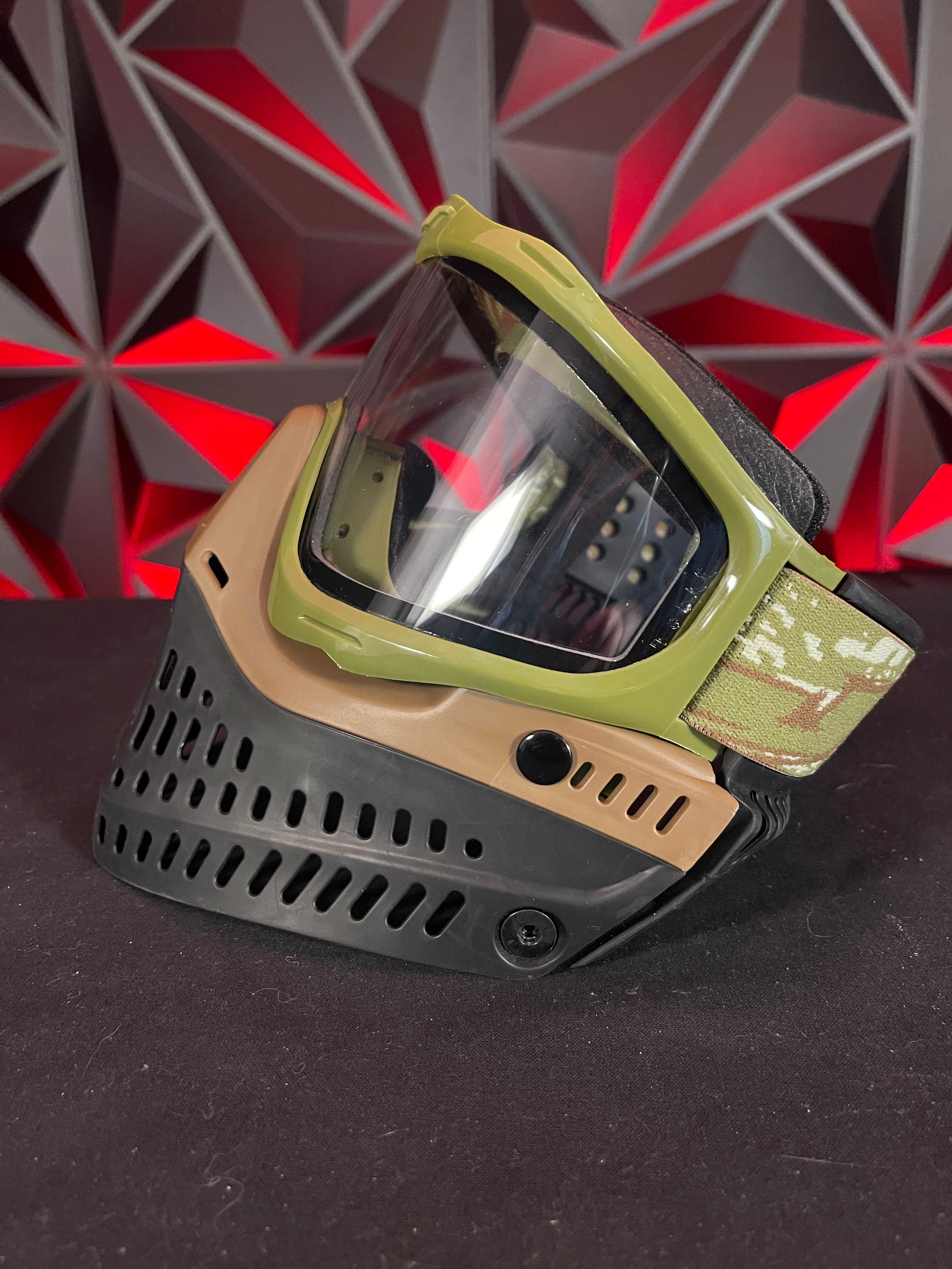 Used JT Proflex Paintball Mask - Olive/Brown/Black