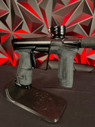 Used Planet Eclipse CS2 Pro Paintball Gun - Black w/ Gold Infamous FL Tip, 2 FL Backs, and Spare Black/White Grip Kit