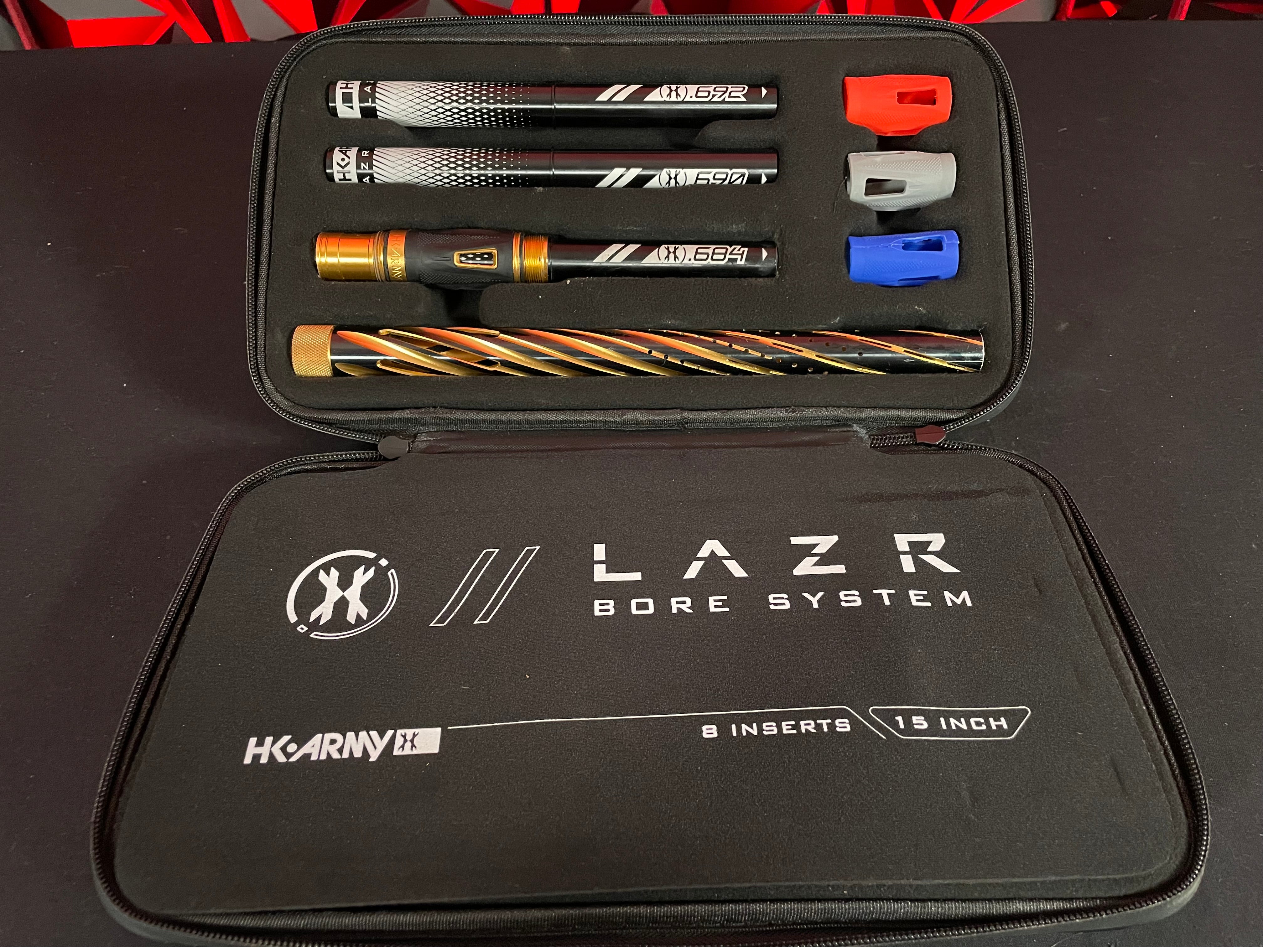 Used HK Army LAZR "Orbit" Barrel Kit - Black/Gold - AC Threaded