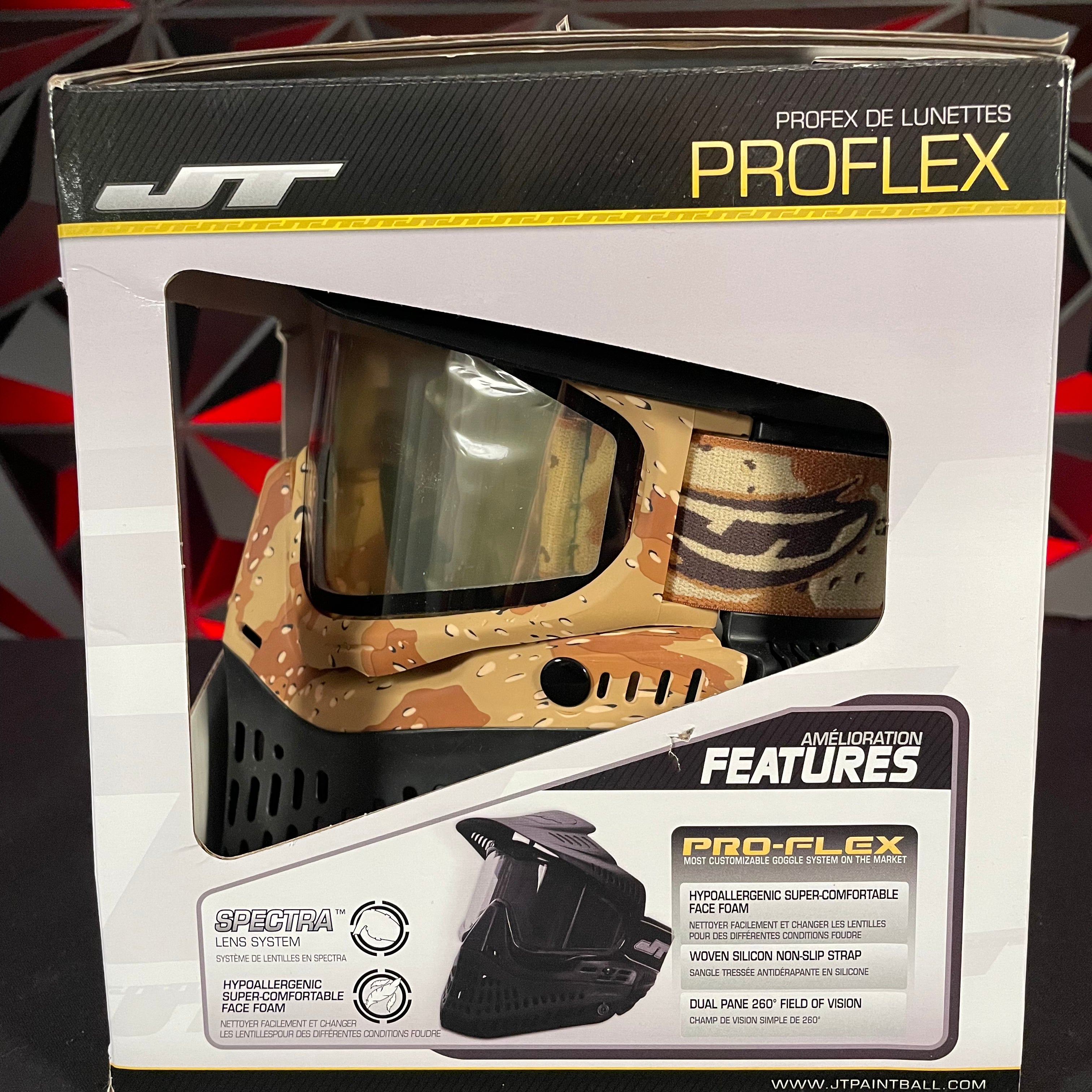 Used JT Proflex Paintball Mask - Cookie Dough