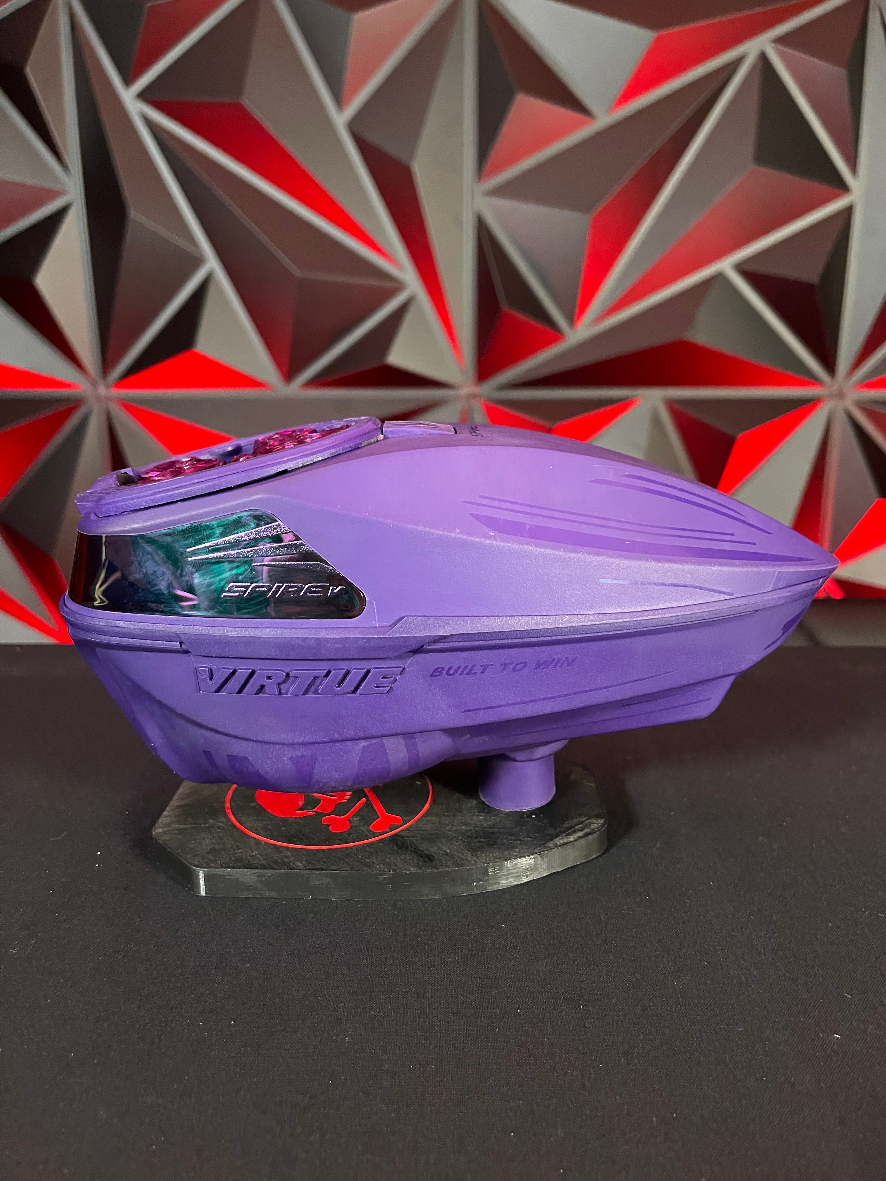 Used Virtue Spire 5 Paintball Loader Purple