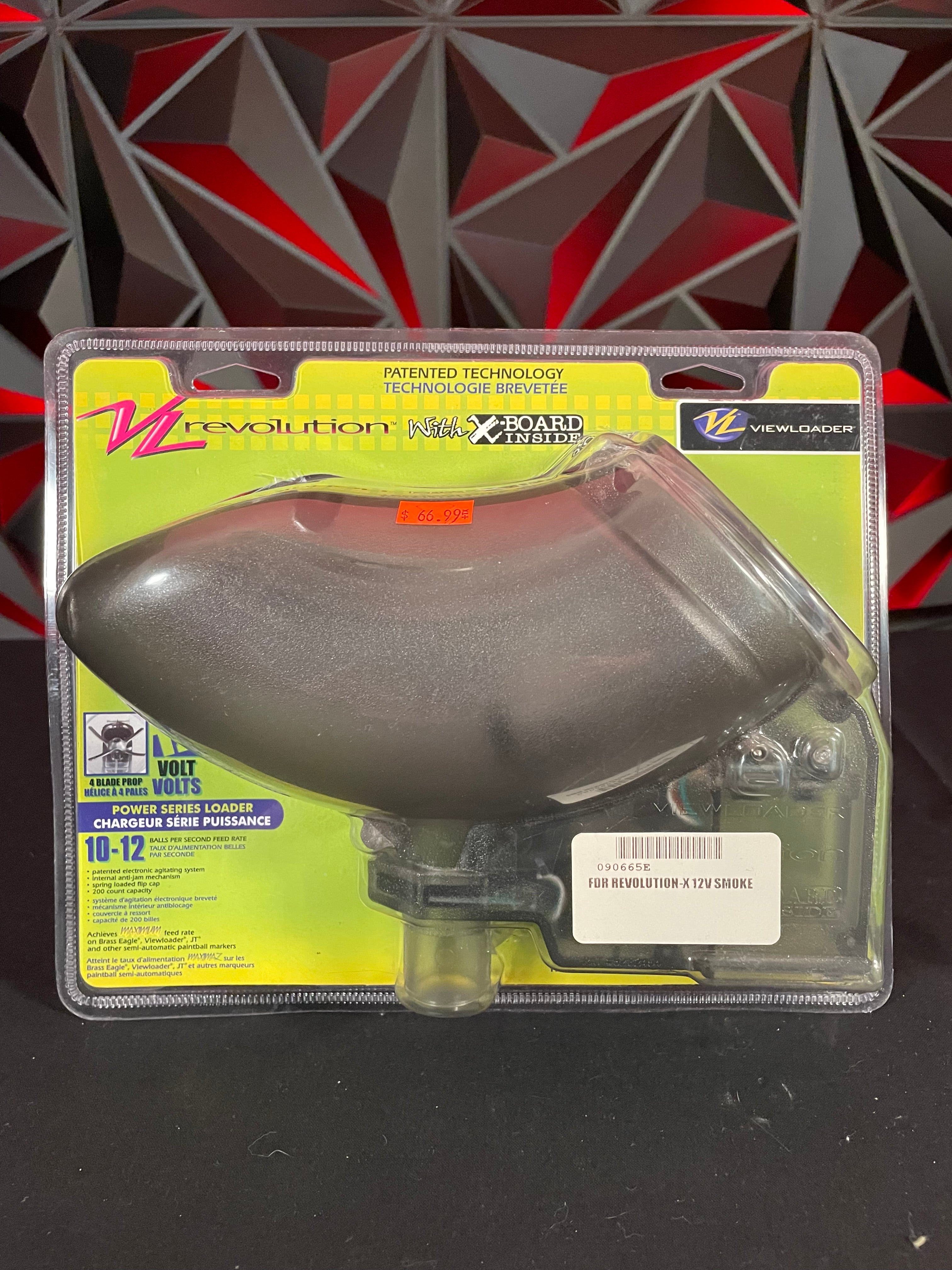 Used JT Revolution Paintball Loader - Smoke w/ X Board Inside
