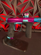 Use Planet Eclipse CS2 Paintball Gun - Purple/Teal w/ Matching Freak XL Barrel System