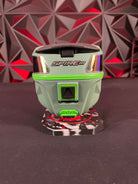 Used Virtue Spire 3 Paintball Loader - Slate Green w/Lime Green Color Kit