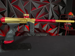 Used Dye DSR+ Paintball Gun - ICON Edition Gold/Red w/ IM Pro Kit
