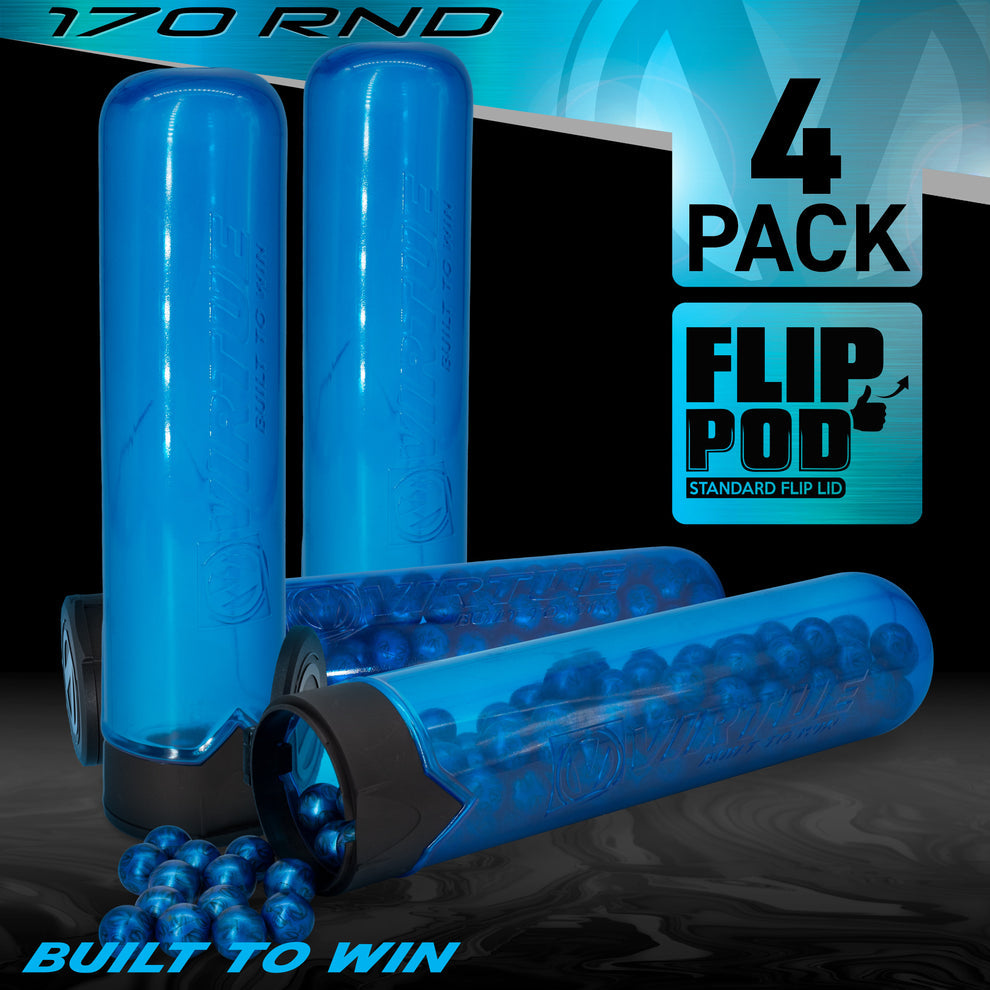 Virtue Flip 170 Round Pods - 4-Pack - Choose Your Color!