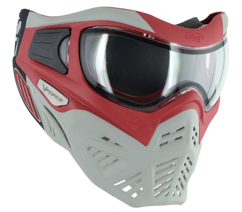 V-Force Grill 2.0 Paintball Mask - Dragon (Red/Grey)