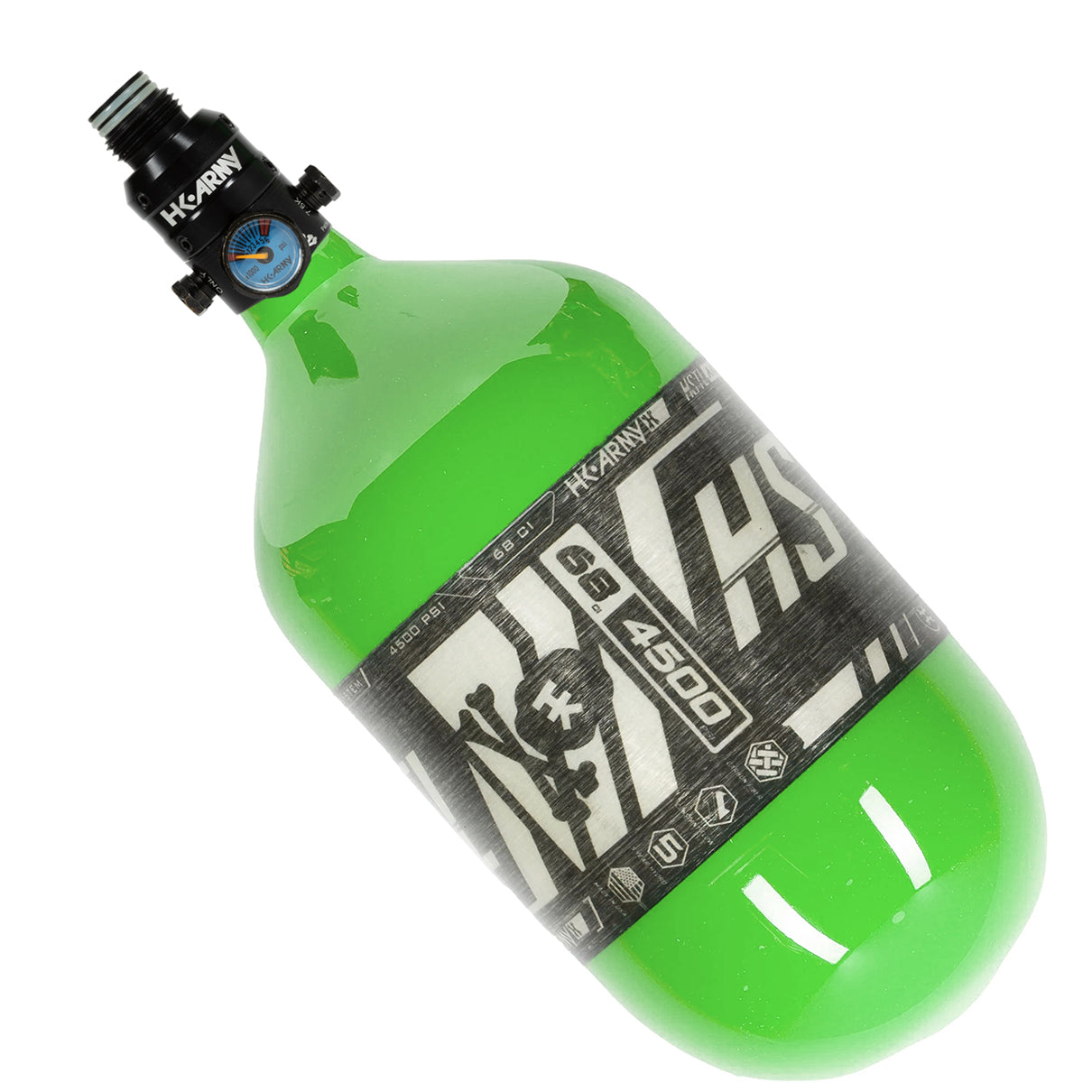HK Army HSTL Carbon Fiber Tank V2 Pro Reg 68/4500 PSI Neon Green