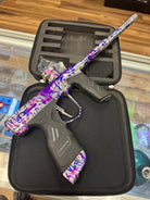 Dye DSR+ Paintball Gun - LE Polished Silver Purple/Blue Splash