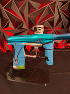 Used Planet Eclipse Geo 3.5 Paintball Gun - Teal/Silver/Green w/Infamous Deuce Trigger