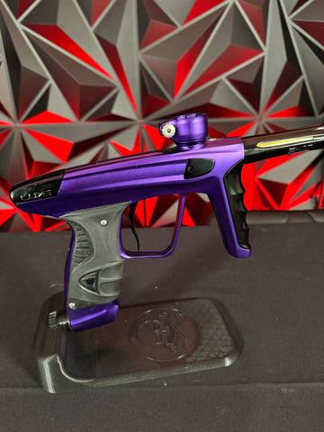 Used DLX Luxe X Paintball Gun - Dust Purple/Polished Black