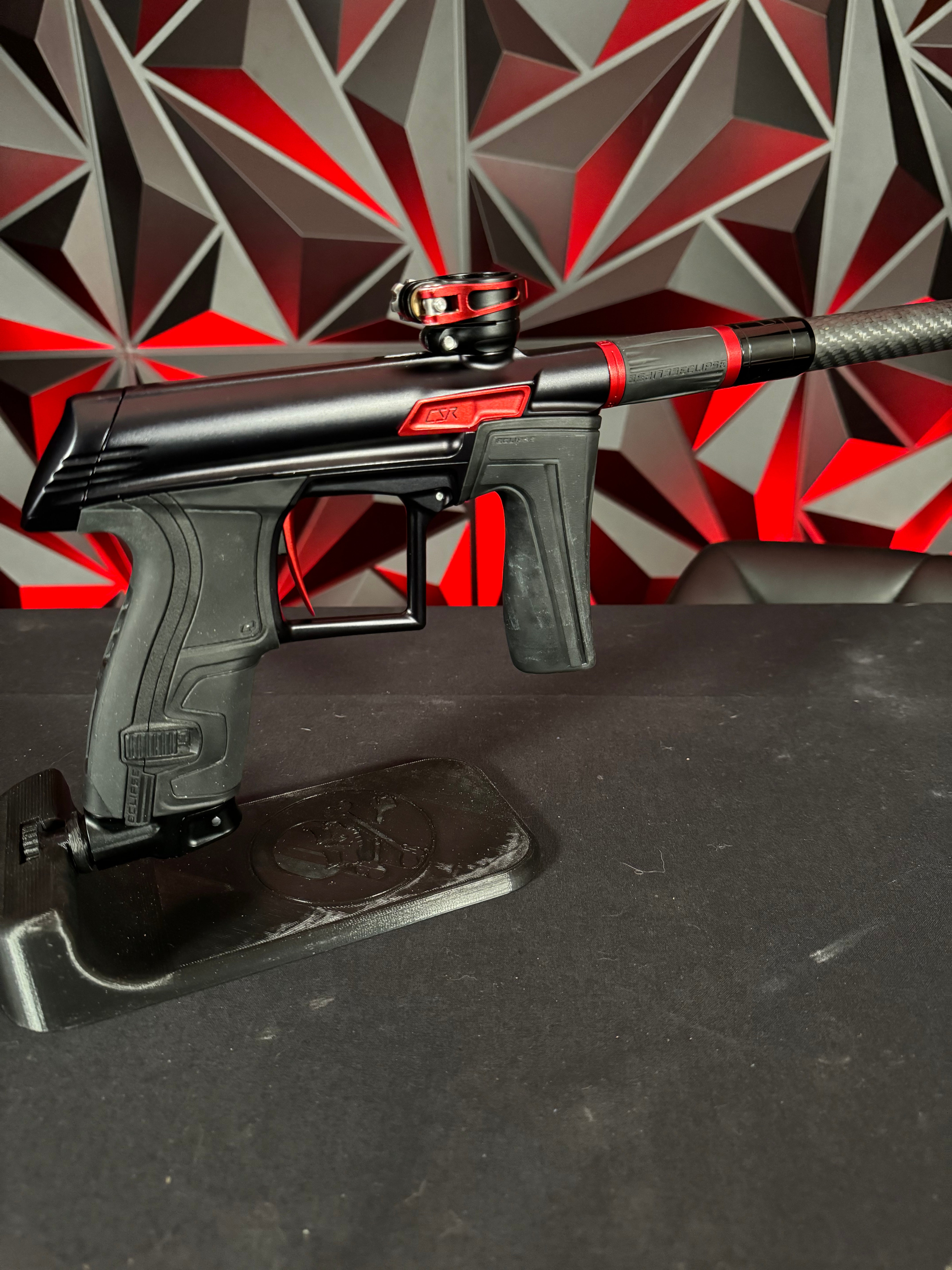 Used Planet Eclipse CSR Paintball Gun - Black/Red w/ 3 FL Backs