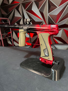 Used Planet Eclipse 180r Paintball Gun - LE Red/Black Splash Fade w/ FDE Grips