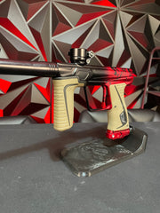 Used Planet Eclipse 180r Paintball Gun - LE Red/Black Splash Fade w/ FDE Grips