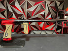 Used Planet Eclipse 180r Paintball Gun - LE Red/Black Splash Fade w/ FDE Grips