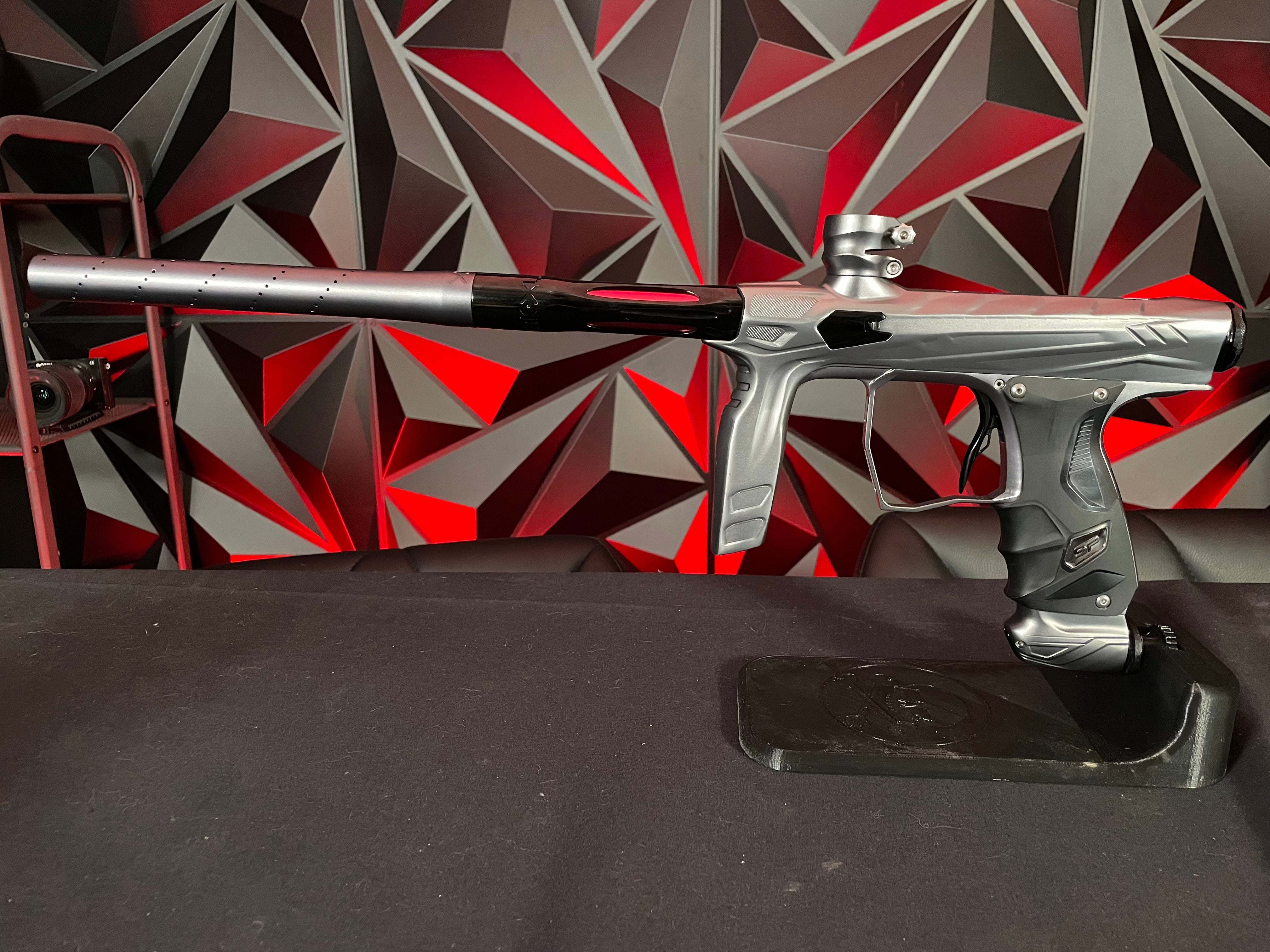 Used HK Army Shocker Amp Paintball Gun - Dust Pewter/Polished Black ...