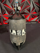 Used HK Army Aerolite 80/4500 "Doom" Series Paintball Tank - Black/White w/ HK Pro Regulator